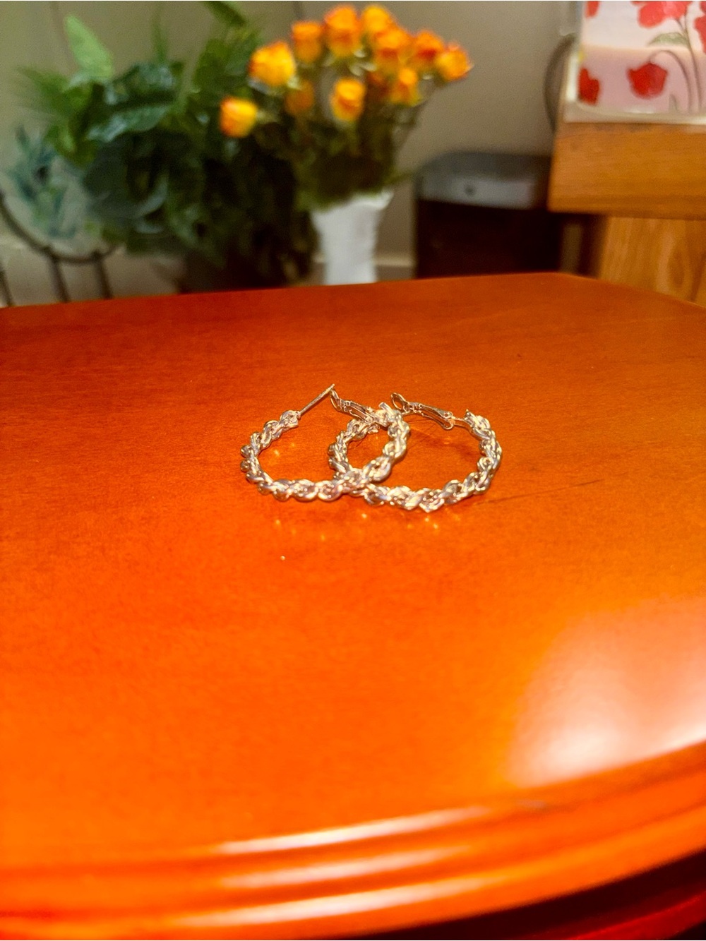 Gold-Tone Twisted Hoop Earrings - Women Jewelry